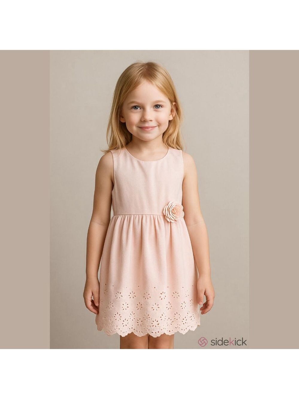 EUC Gorgeous Girls Pink Sleeveless Strawberry Faire Boutique Lined Dress Size 6